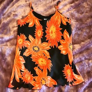 A floral tank top